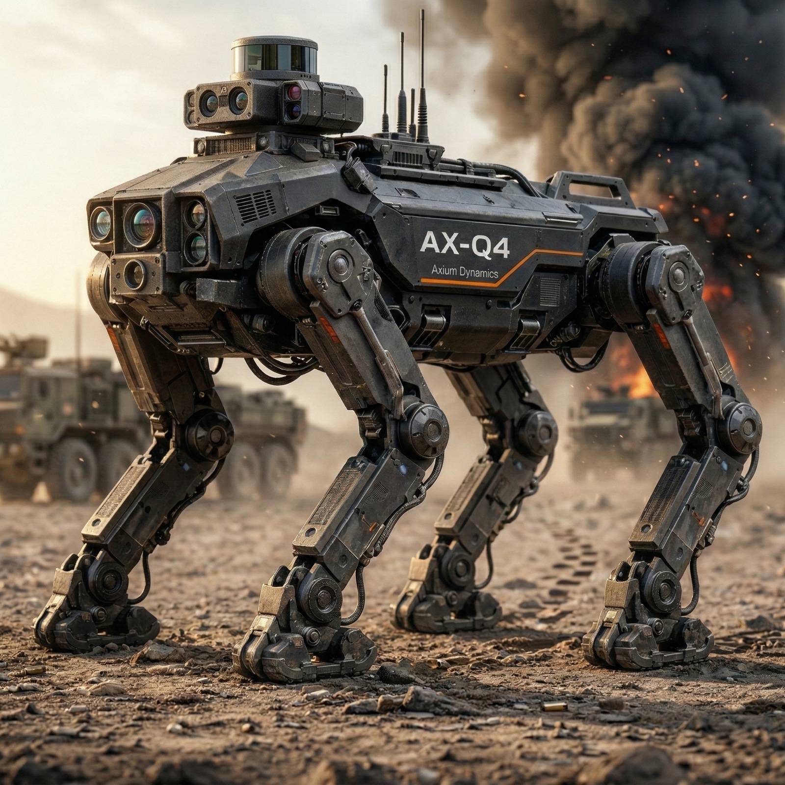 AX-Q4 — taktik quadruped robot platformu